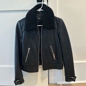 Maje women’s leather jacket - gently worn.